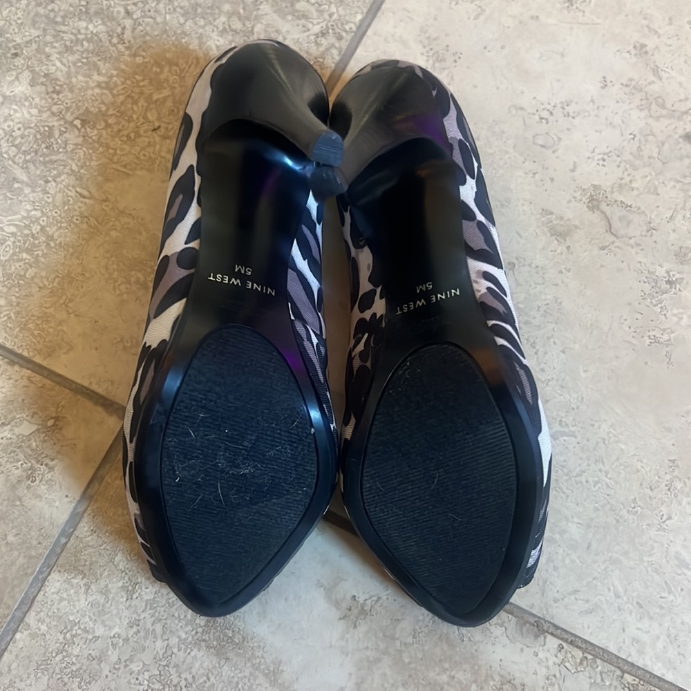 Nine West Open Toe Heels.  Worn once.